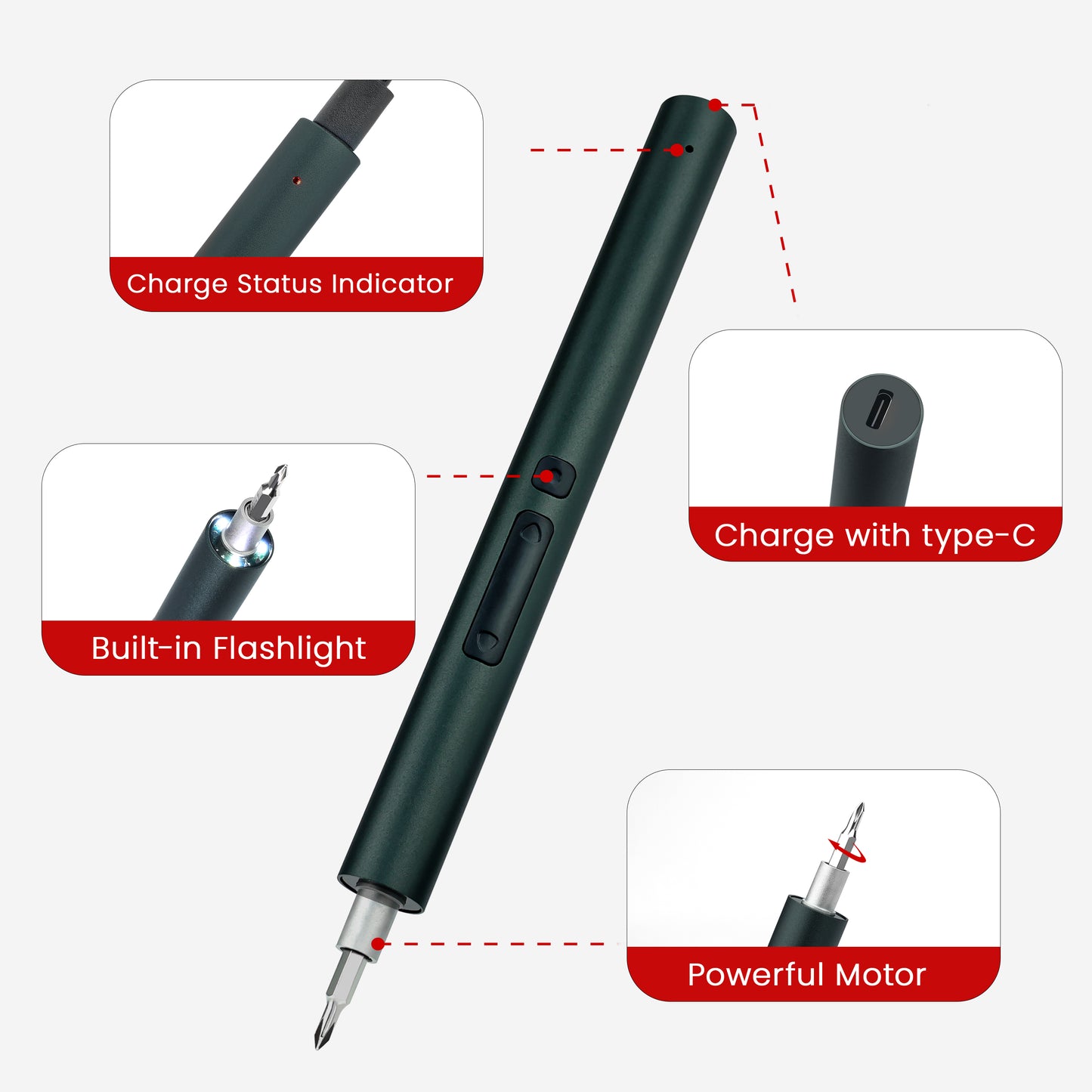 KAIWEETS Mini Electric Screwdriver, 137 in 1 Electric Precision Screwdriver Tristar Online