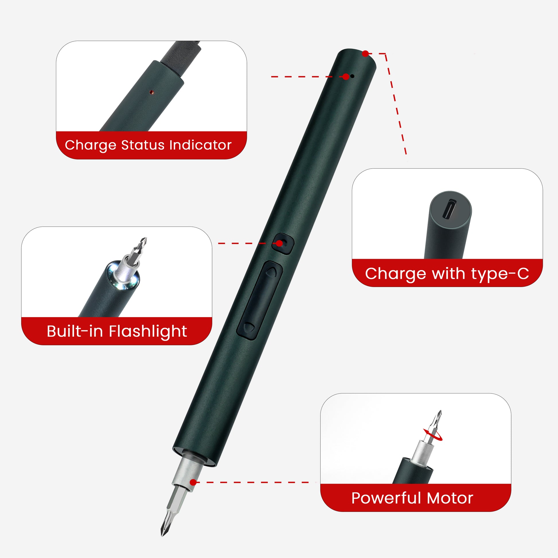 KAIWEETS Mini Electric Screwdriver, 137 in 1 Electric Precision Screwdriver Tristar Online