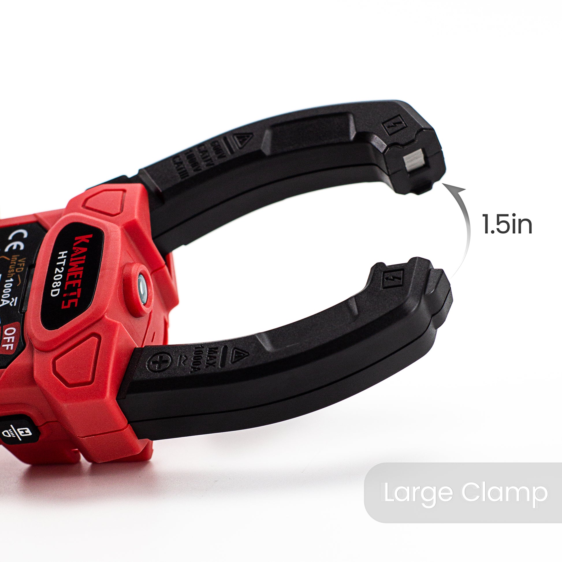 KAIWEETS HT208D Inrush Clamp Meter 1000A True RMS AC/DC Current Amp Meter Tristar Online