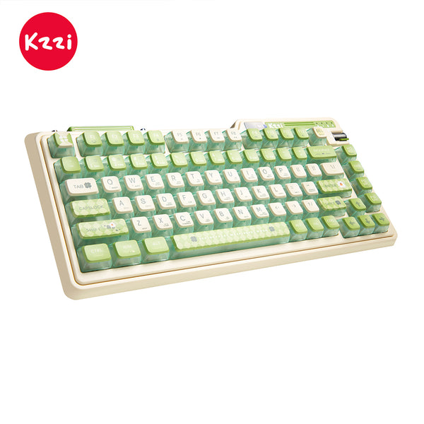 KZZI K75 PRO RGB 75% Wireless Gasket Mechanical Lemon Green Keyboard, Triple Mode, Eternity Tactile Switch Tristar Online