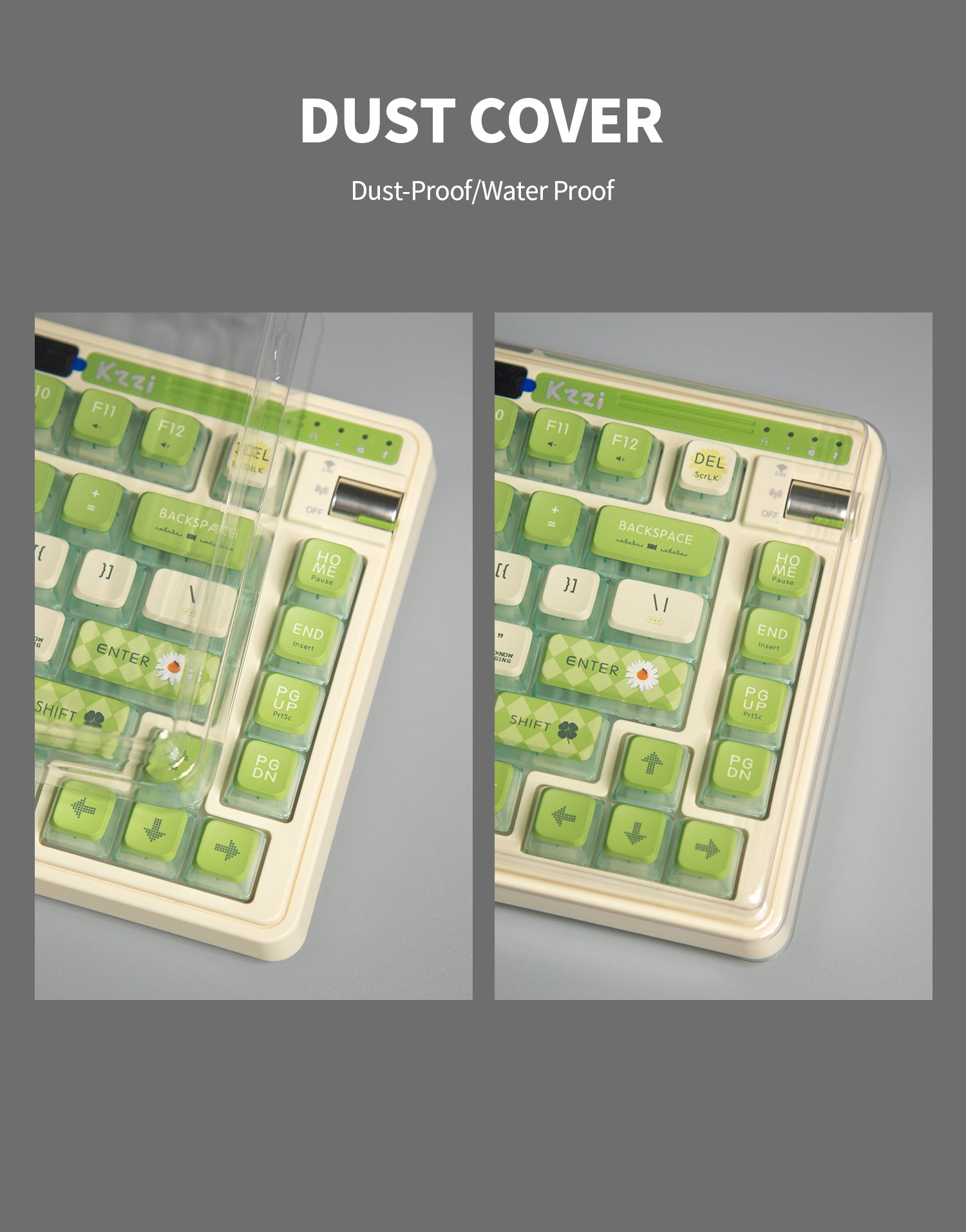 KZZI K75 PRO RGB 75% Wireless Gasket Mechanical Lemon Green Keyboard, Triple Mode, Eternity Tactile Switch Tristar Online