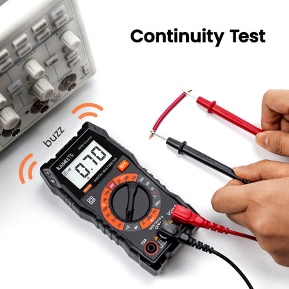 KAIWEETS Digital Multimeter with Case, DC AC Voltmeter, Ohm Volt Amp Test Meter and Continuity Test Diode Voltage Tester for Household Outlet, Automotive Battery Test (Anti-Burn with Double Fuses) Tristar Online