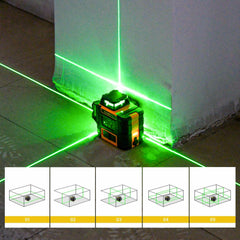 KAIWEETS KT360A Green Laser Level 3 X 360° Rotary Self Leveling with 1 Rechargeable Battery Tristar Online