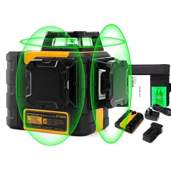 KAIWEETS KT360A Green Laser Level 3 X 360° Rotary Self Leveling with 1 Rechargeable Battery Tristar Online