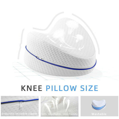 Leg Knee Support Pillow, Orthopedic Memory Foam Wedge Contour Pillow for Thighs, Leg Pillow for Back Hip Legs Knee Support Wedge and Pressure Relief, Washable Cover Tristar Online