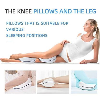 Leg Knee Support Pillow, Orthopedic Memory Foam Wedge Contour Pillow for Thighs, Leg Pillow for Back Hip Legs Knee Support Wedge and Pressure Relief, Washable Cover Tristar Online