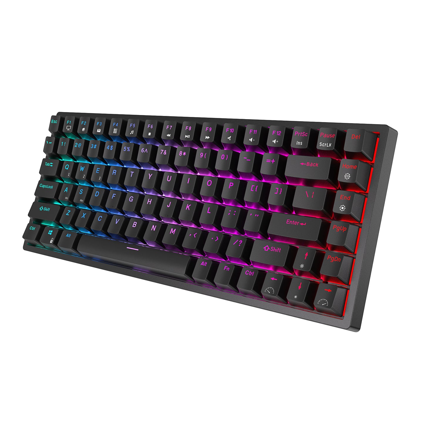 ROYAL KLUDGE RK84 Wireless Hot Swap Black 65% Mechanical Keyboard, Brown Switch Tristar Online