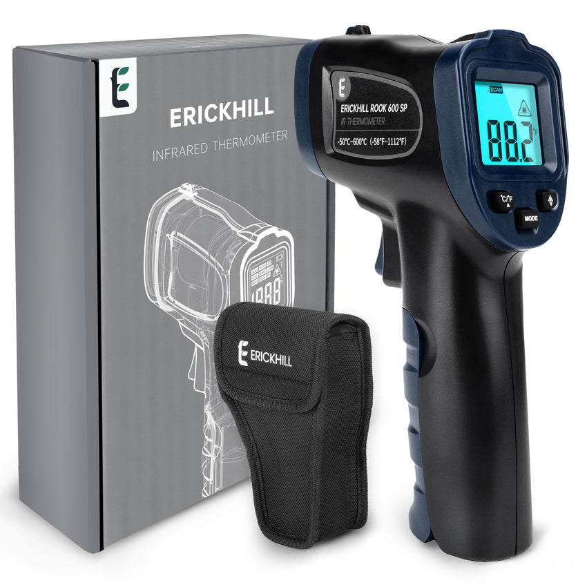 ERICKHILL Infrared Thermometer Gun for Cooking, Adjustable Emissivity Tristar Online