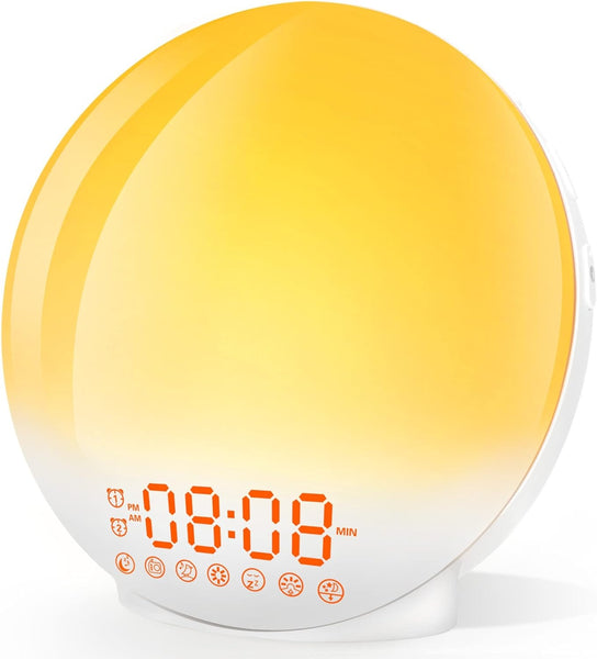 Sunrise Alarm Clock Wake Up Light 7 Sounds, Dual Alarms, Snooze, FM Radio Tristar Online
