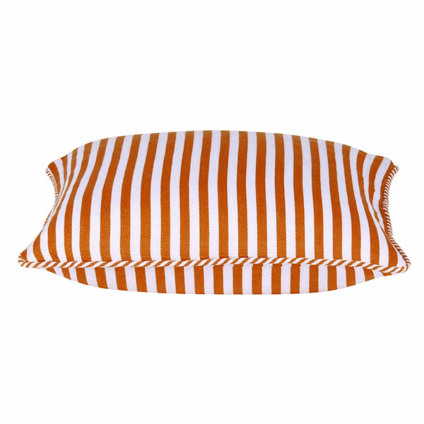 Dandi Orange & White Striped Nautical Cushion Cover 40x40cm Tristar Online