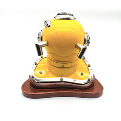 US Navy Mark V Diving Helmet Miniature 230mm - Yellow Tristar Online
