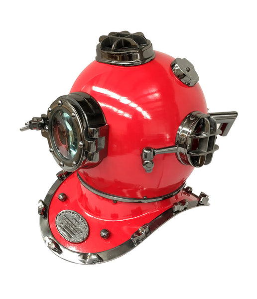 US Navy Mark V Diving Helmet – Red Tristar Online