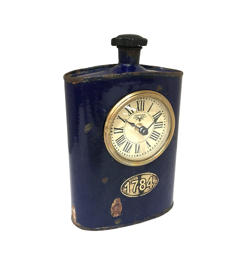 Table Clock - Old Iron Drinking Flask Tristar Online