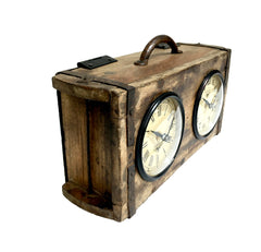 Table Clock - Brick Mould Dual Dial Tristar Online