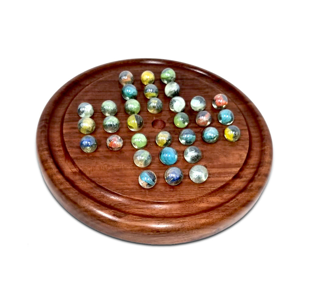 Wooden Solitaire Game - Marble balls Tristar Online