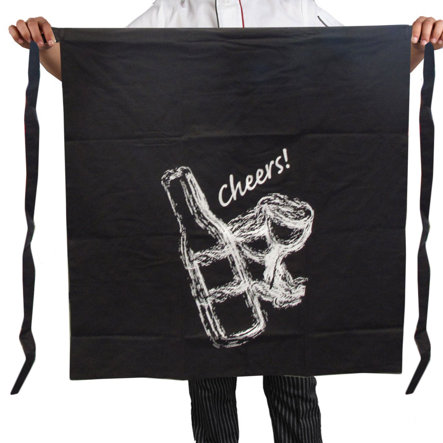100% Cotton Master Chef Half Apron Heavy Duty Cheers Tristar Online