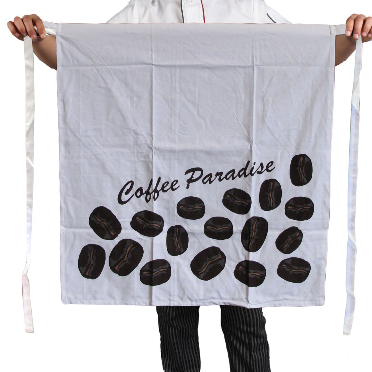 100% Cotton Master Chef Half Apron Heavy Duty Coffee Paradise Tristar Online