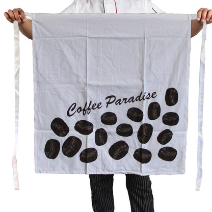 100% Cotton Master Chef Half Apron Heavy Duty Coffee Paradise Tristar Online