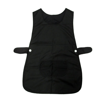 Ladies Women Side Button Tabard Apron 50x80 cm Black Tristar Online