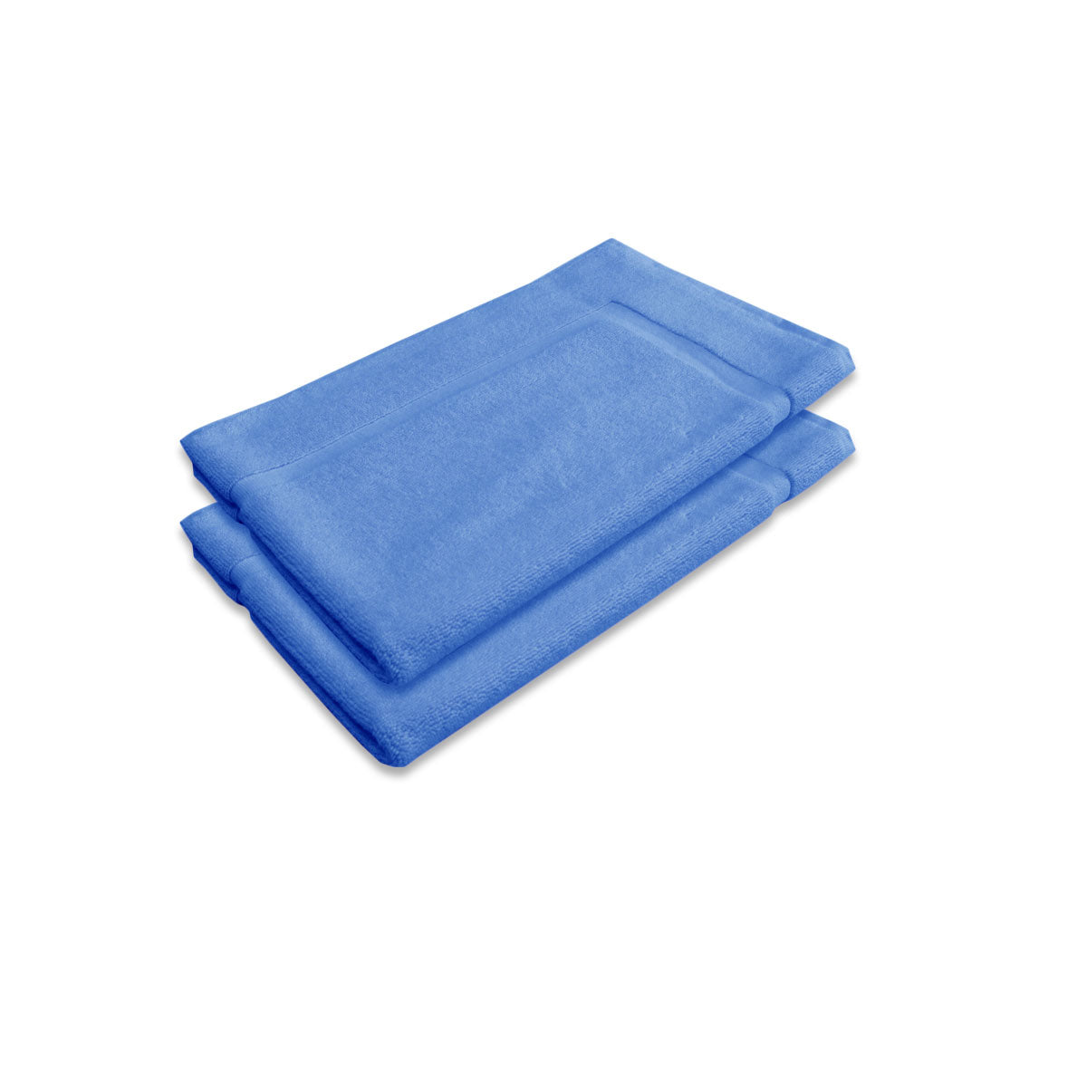 800GSM Set of 2 Cotton Bath Mat Blue Tristar Online