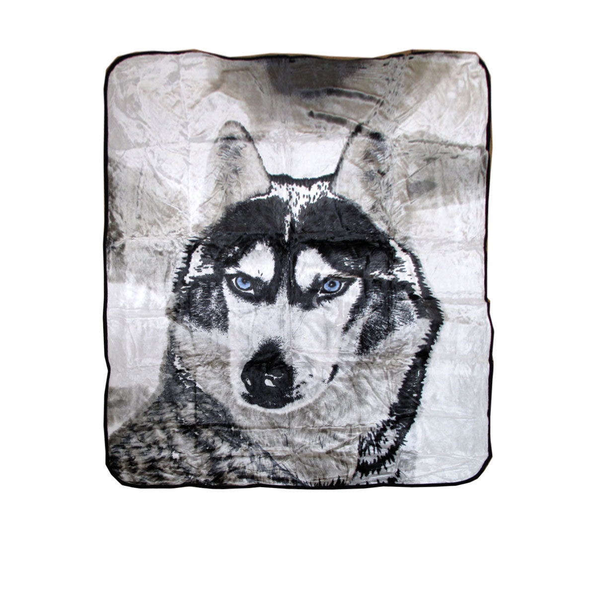 Soft 3D Animal Print Faux Mink Blanket Queen Husky Tristar Online