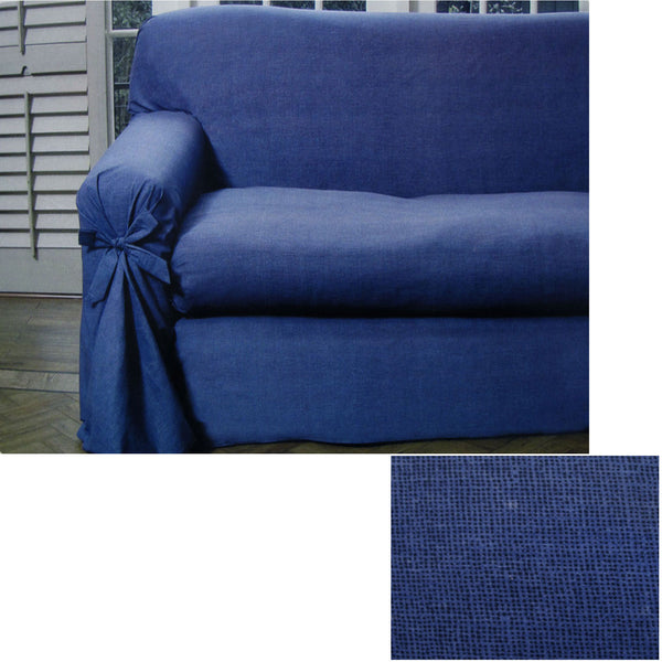 Navy Blue Dots Sofa Cover 1 to 2 Seater 230 X 360cm Tristar Online