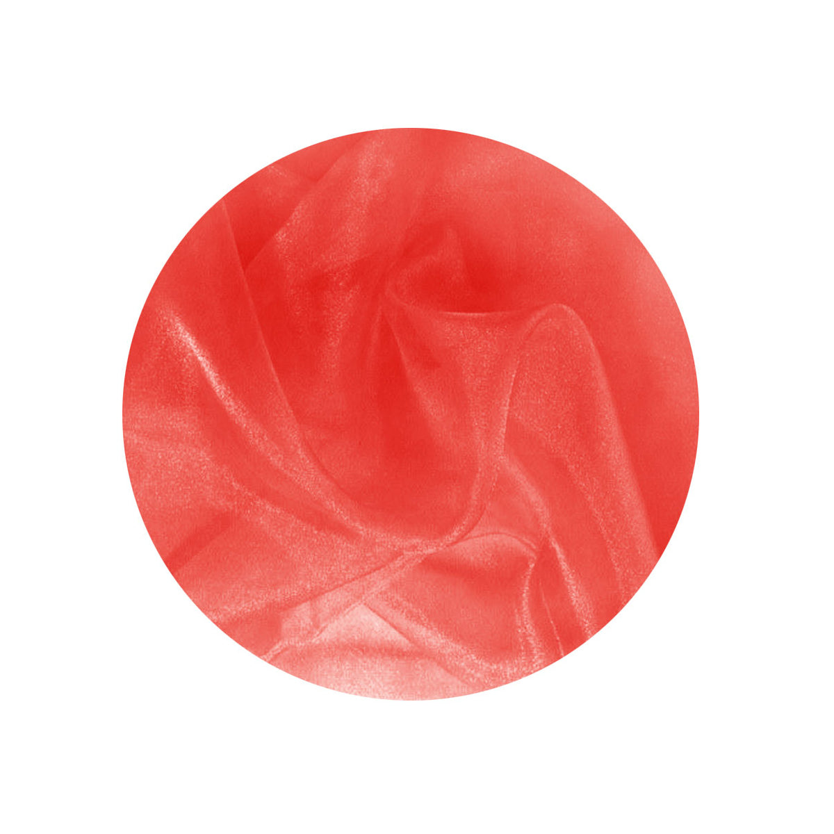 Pair of Organza Sheer Rod Pocket Curtains Fire Red Tristar Online