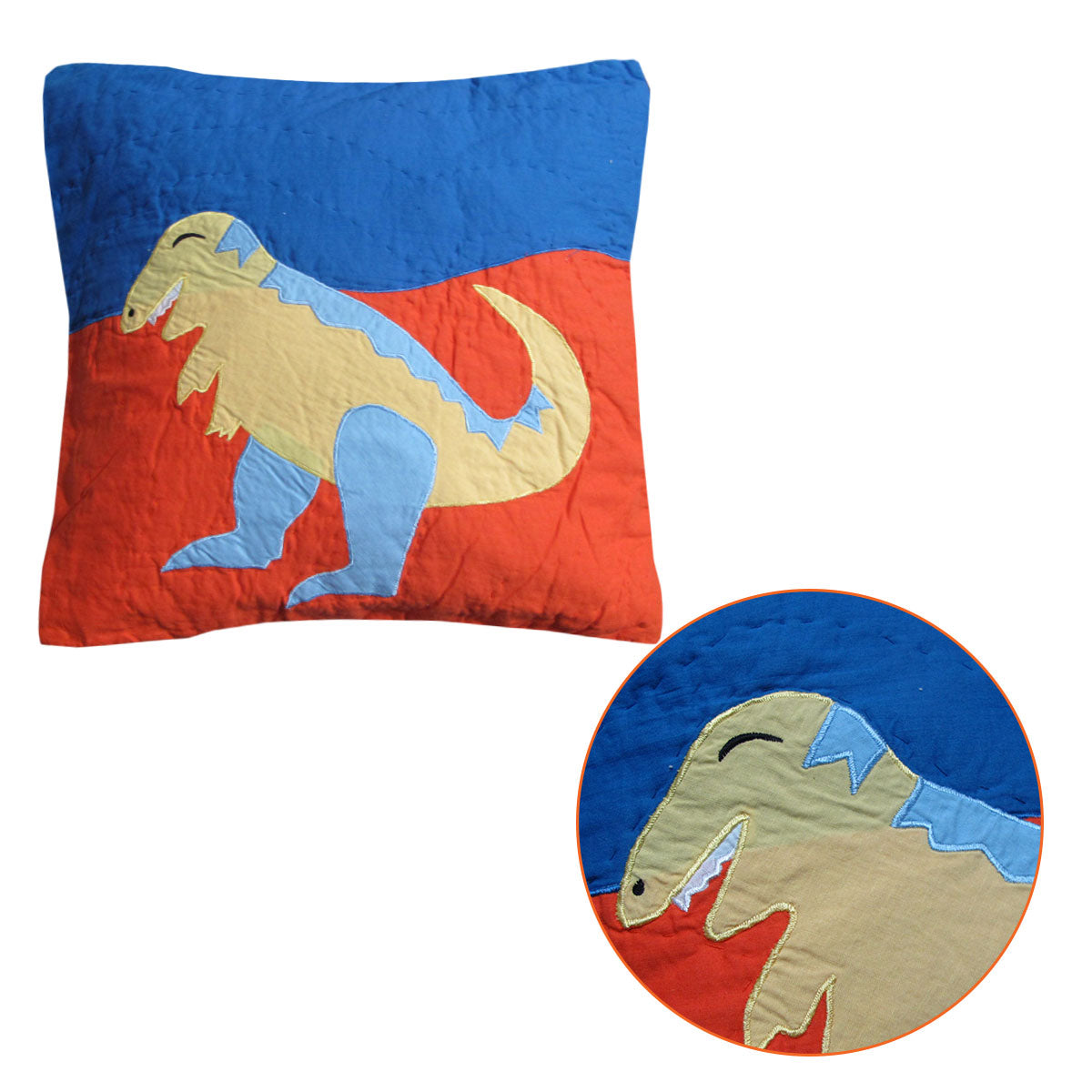 Dinosaur Embroidered Filled Cushion Tristar Online