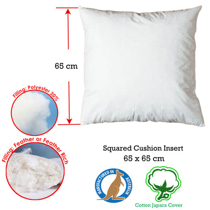 Duck Feather Rich Fill Cushion Inserter Square 65 x 65 cm Tristar Online