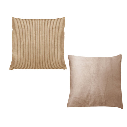 Pair of Calico Cordury Cushions Latte Tristar Online