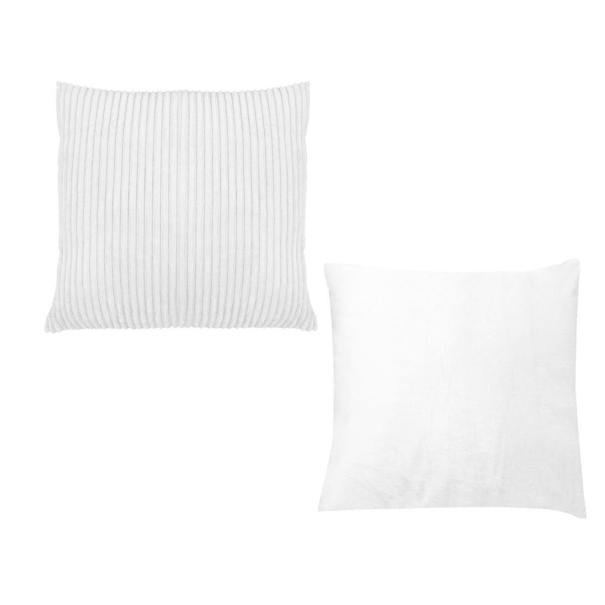 Pair of Calico Cordury Cushions White Tristar Online