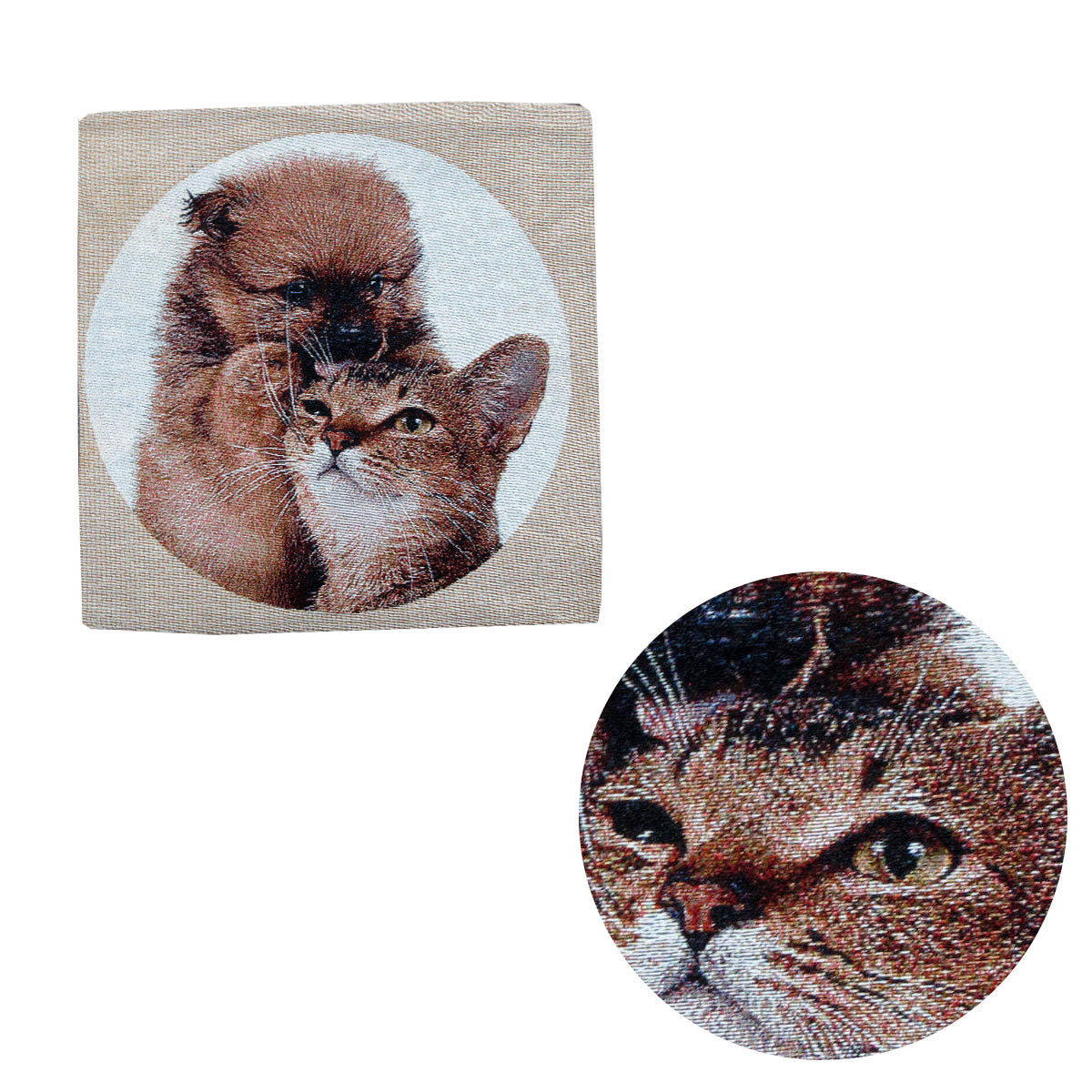 Tapestry Pet Cat Dog Square Cushion Cover Design 3 Tristar Online