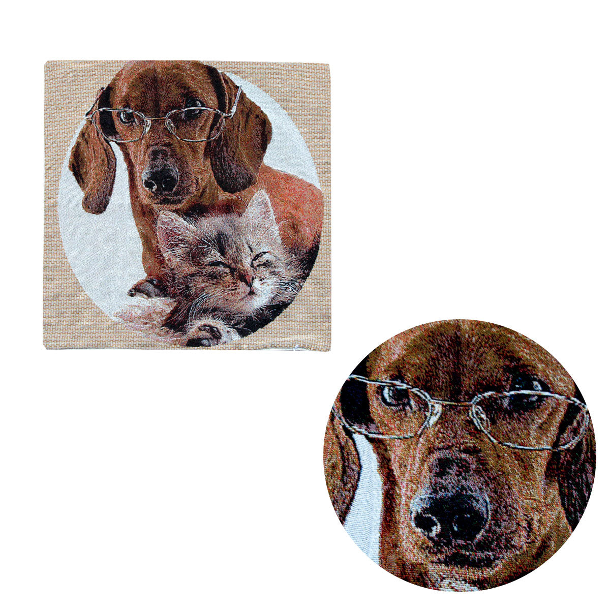 Tapestry Pet Cat Dog Square Cushion Cover Design 4 Tristar Online