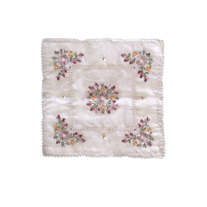 Victoriana Cream Applique Embroidered Cushion Cover 45 x 45 cm Tristar Online