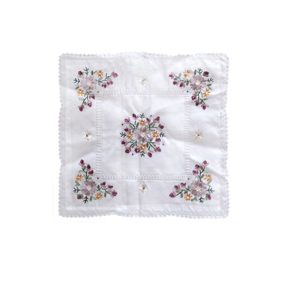 Victoriana White Applique Embroidered Cushion Cover 45 x 45 cm Tristar Online