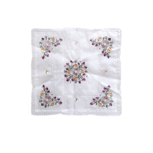 Victoriana White Applique Embroidered Cushion Cover 45 x 45 cm Tristar Online