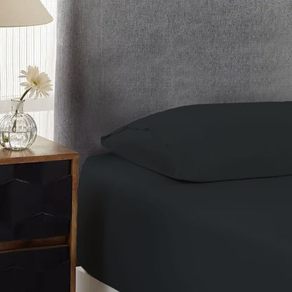 500TC Cotton Combo Set Charcoal Single 40cm Wall Tristar Online