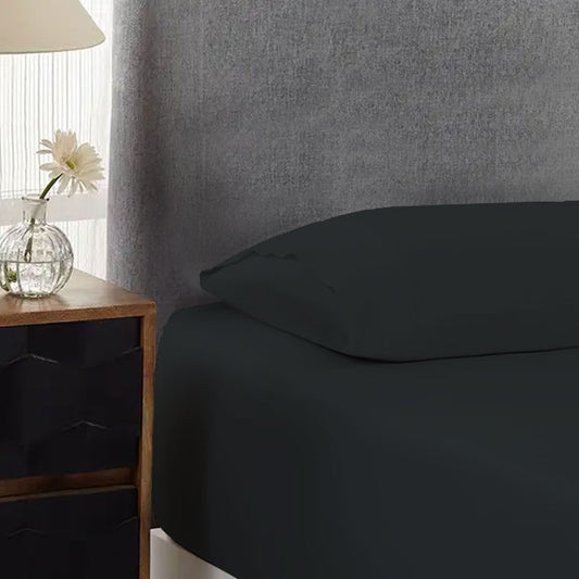 500TC Cotton Combo Set Charcoal Single 40cm Wall Tristar Online