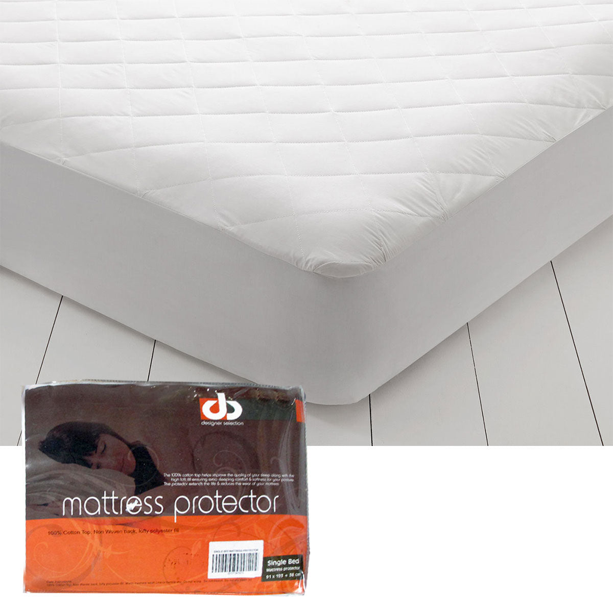 Lightly Quilted Cotton Top Mattress Protector Single Tristar Online