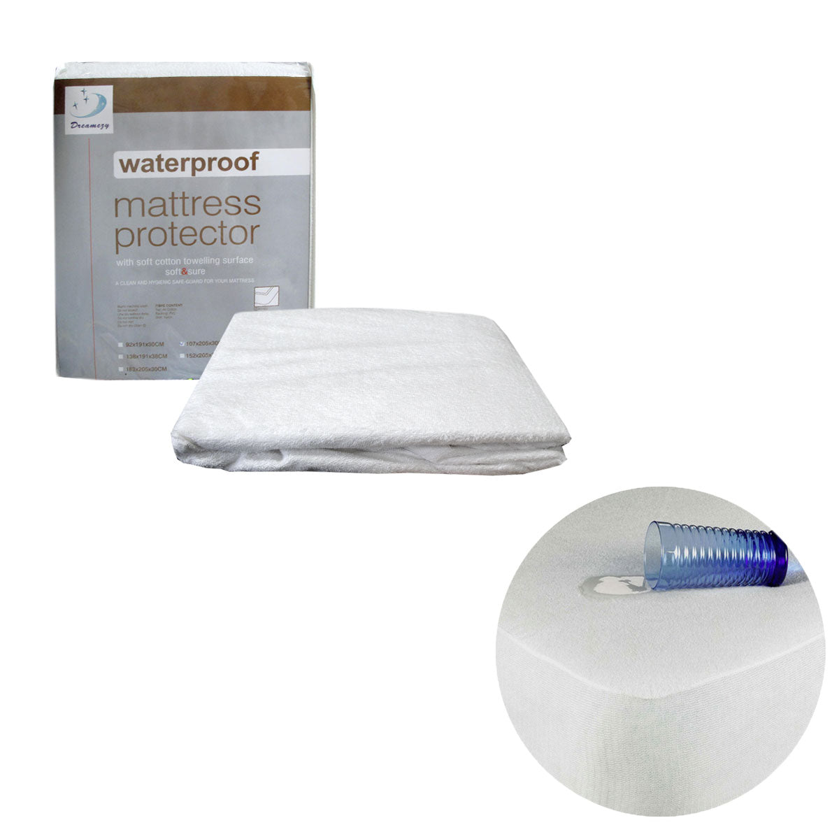 Fully Fitted Terry Waterproof Mattress Protector 30cm Wall Tristar Online