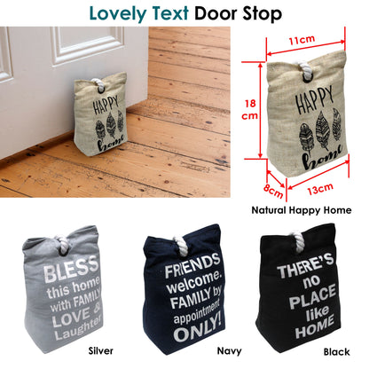 Door Stop Bag Navy Approx 0.98kg Tristar Online