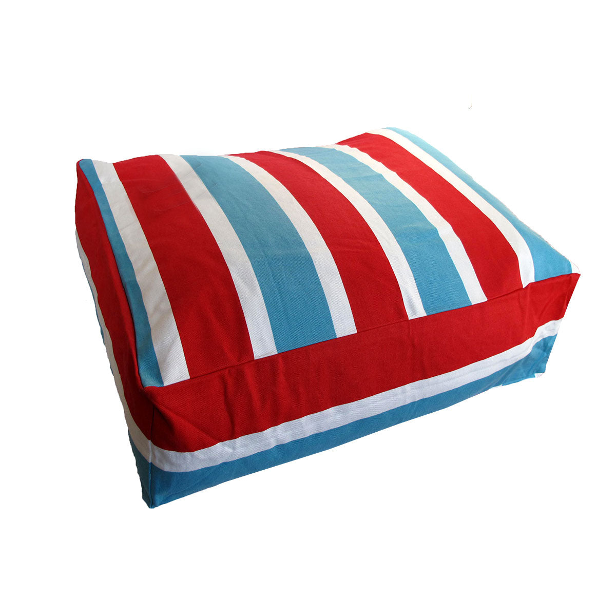 Heavy Duty Pure Cotton Pet Dog Bed Cover Medium Blue Red Stripes Tristar Online