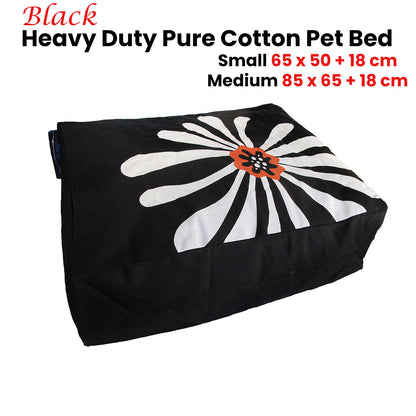 Heavy Duty Pure Cotton Pet Dog Bed Cover Small Black Tristar Online