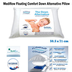 Mediflow Adjustable Floating Comfort Down Alternative Waterbase Pillow Tristar Online