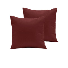 Pair of  280TC Polyester Cotton European Pillowcases Burgundy Tristar Online