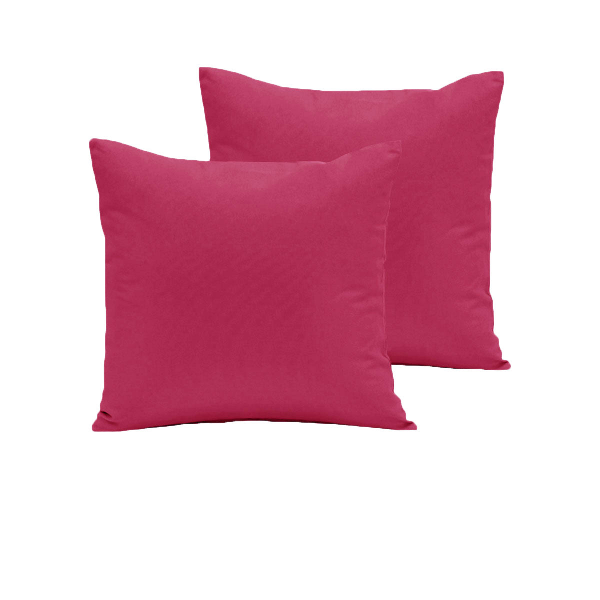 Pair of  280TC Polyester Cotton European Pillowcases HotPink Tristar Online