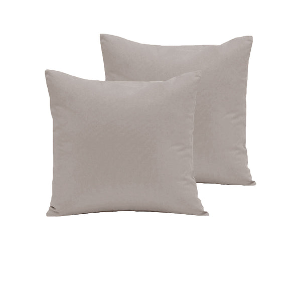 Pair of  280TC Polyester Cotton European Pillowcases Latte Tristar Online