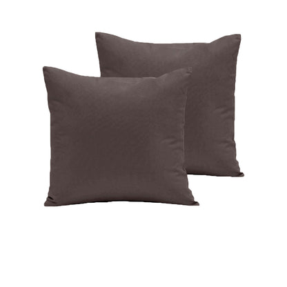 Pair of  280TC Polyester Cotton European Pillowcases Mocha Tristar Online