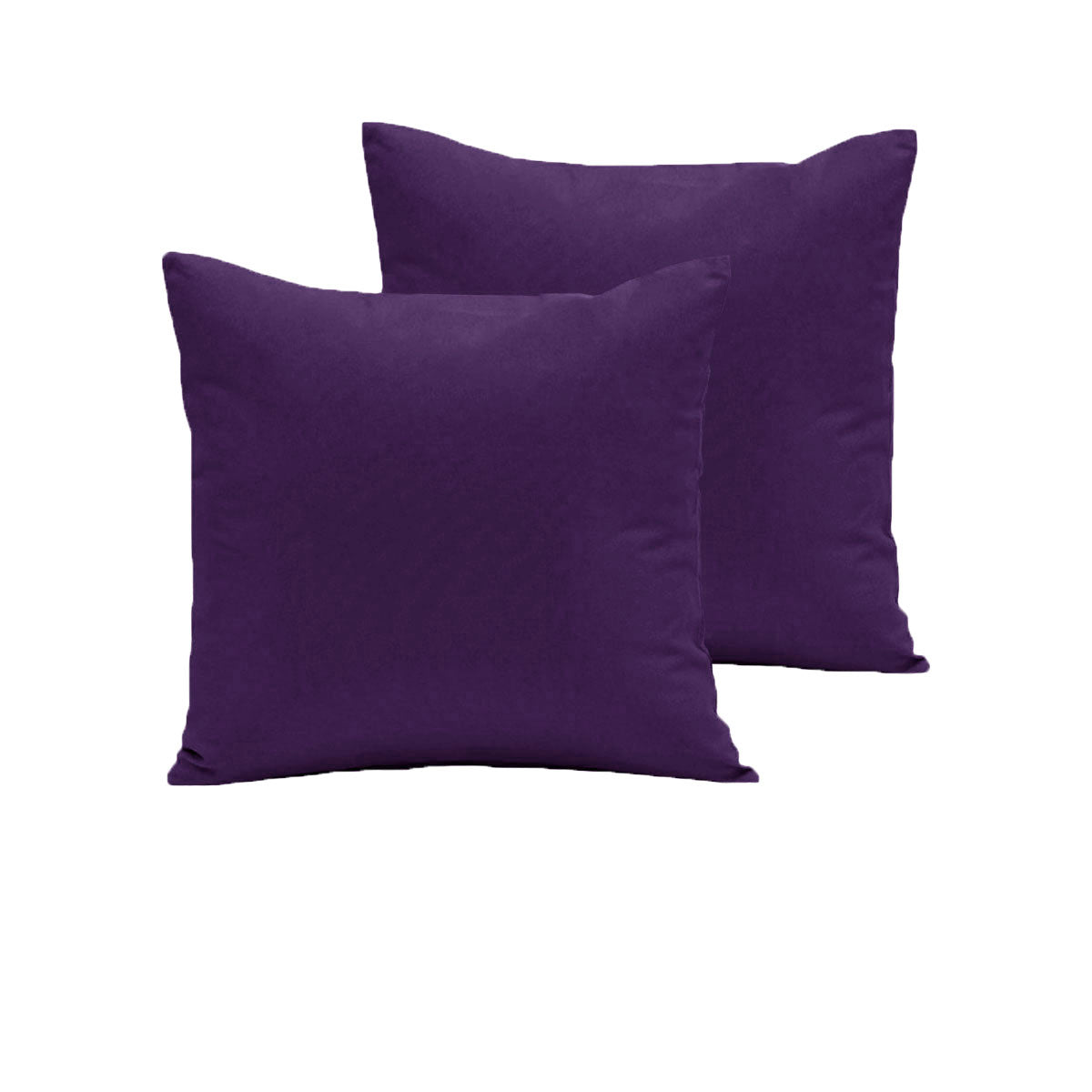 Pair of  280TC Polyester Cotton European Pillowcases Purple Tristar Online