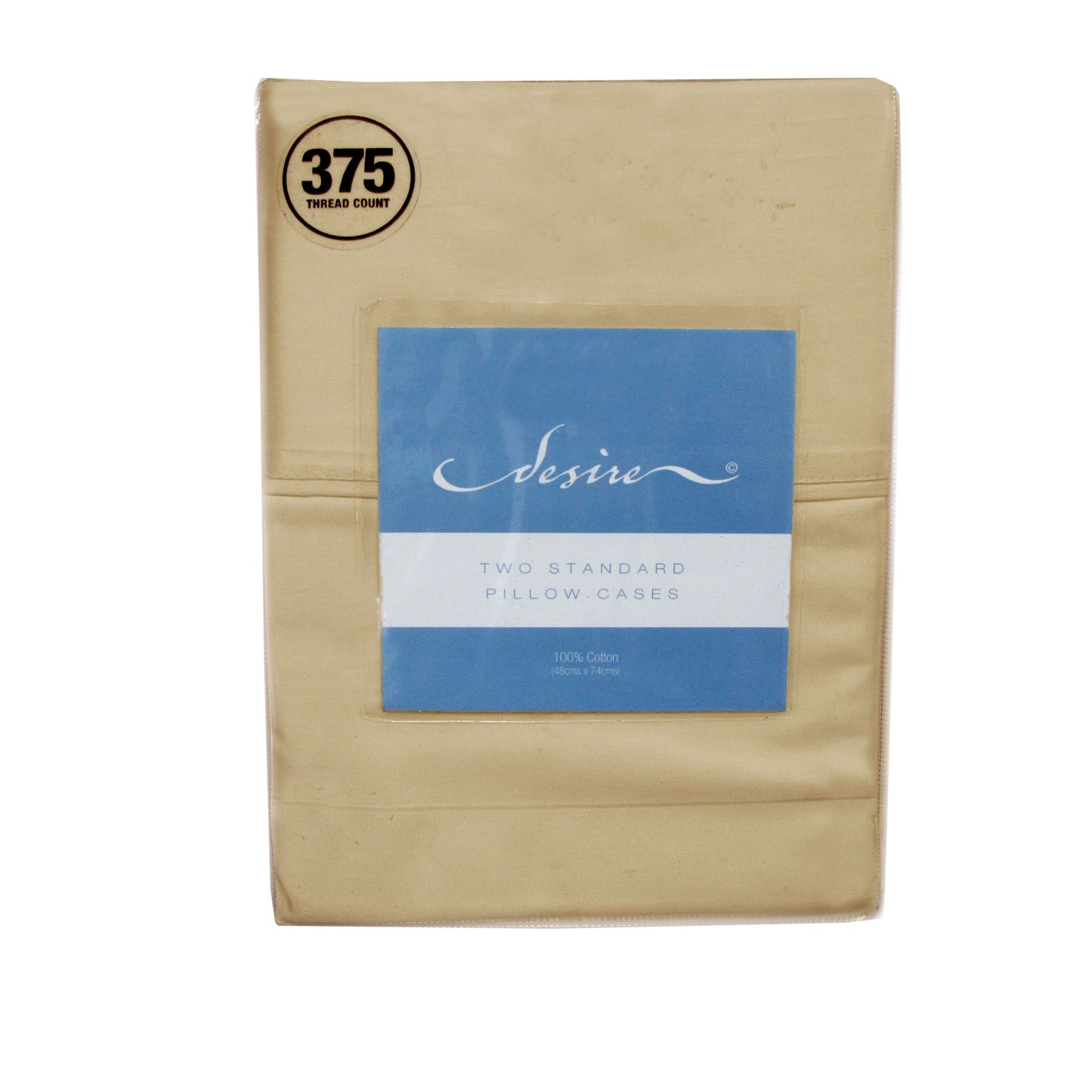 Pair of Cotton Standard Pillowcases 375TC Bone Tristar Online